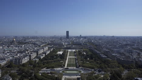 paris skyline from a high point