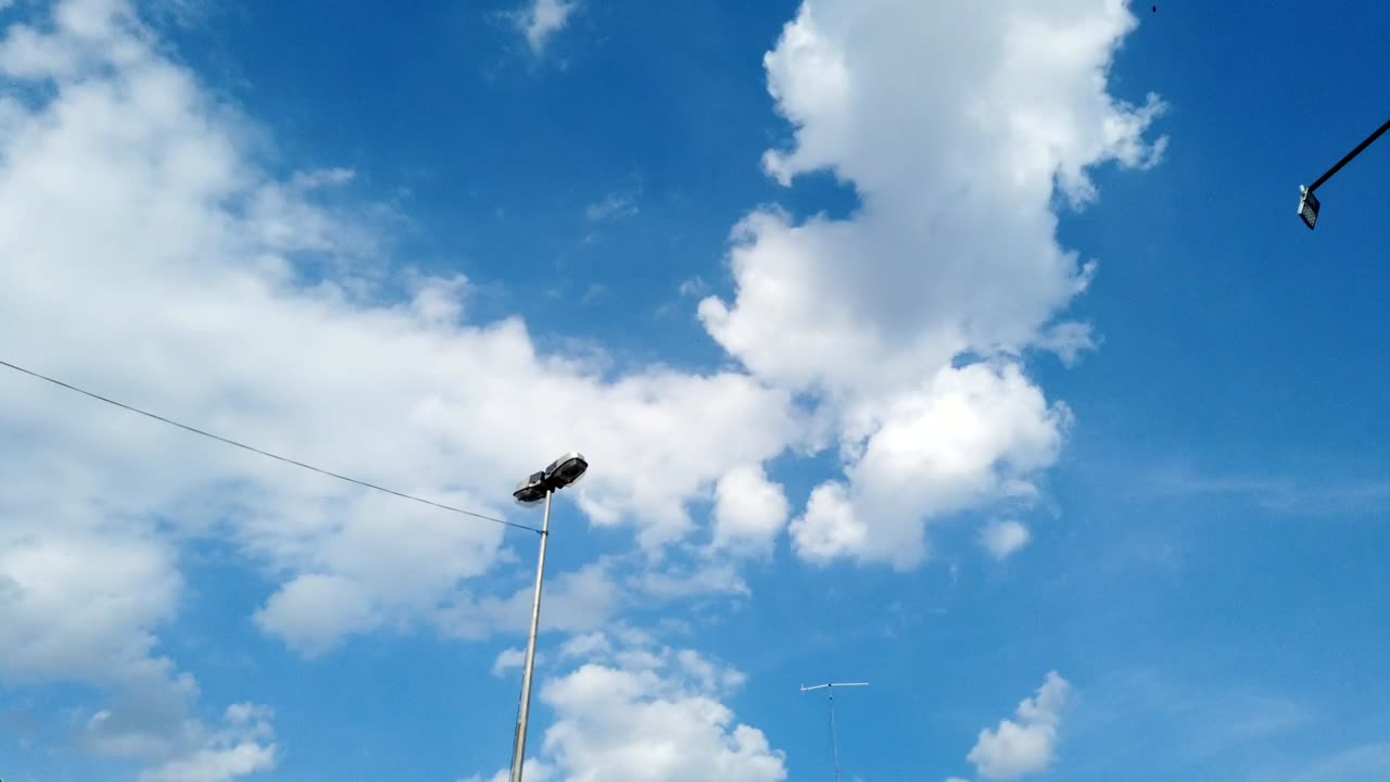 timelapse of cloud formation in a sunny day