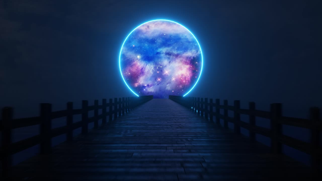 은하 다리로 가는 네온 포털