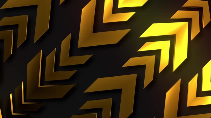 Gold Arrow Pattern Background