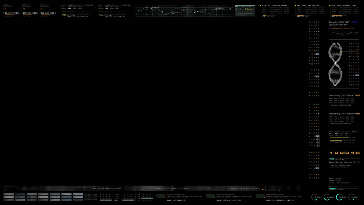 Futuristic Bio Medical Head Up Display Screen Mock up Template with motion data elements for background screen display