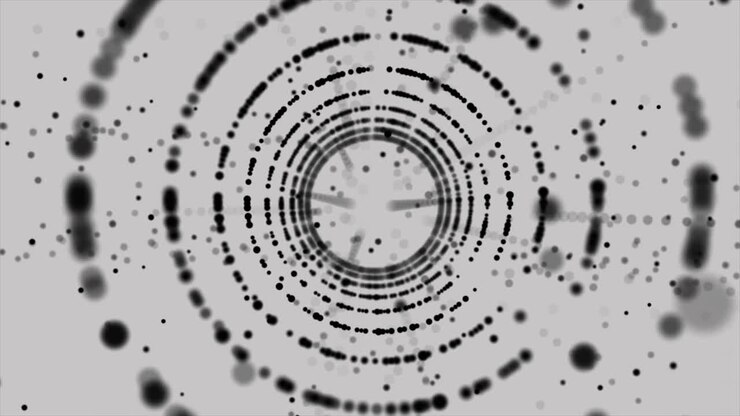 Black and white fiction tech animation