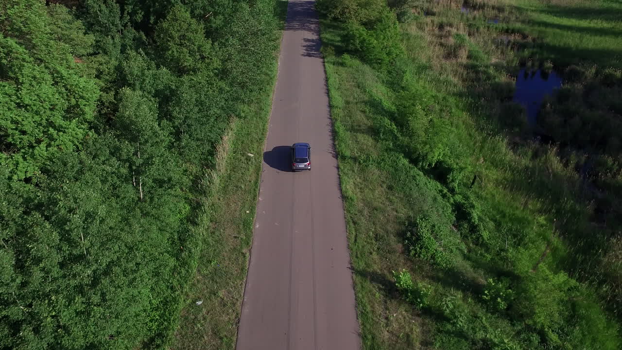 Car traveling at summer vacation