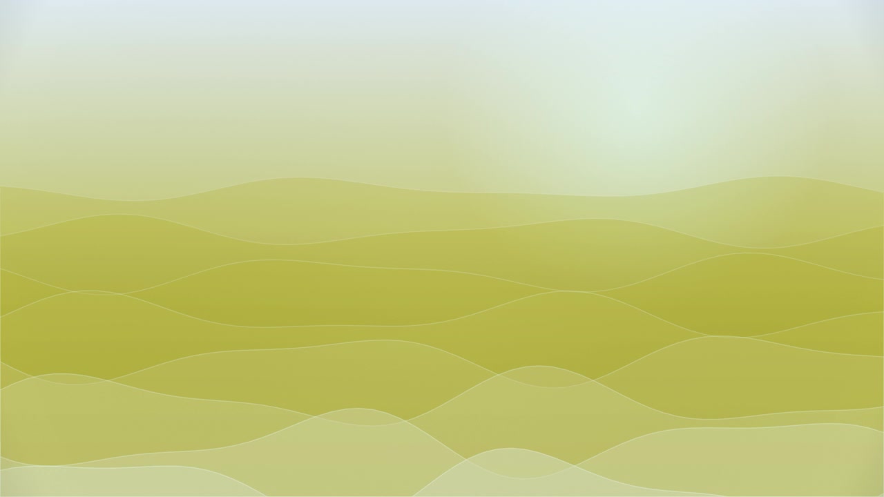 Layered yellow waves move horizontally across a bright, soft background in a loop