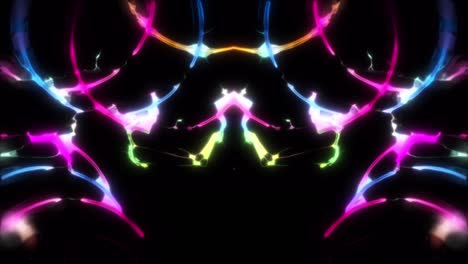 epic vj loop with bright colores and energetic shapes looping seamlessly