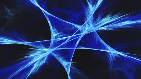 Fractal-blue-ice-crystals-background-video-animation,-looping-endlessly