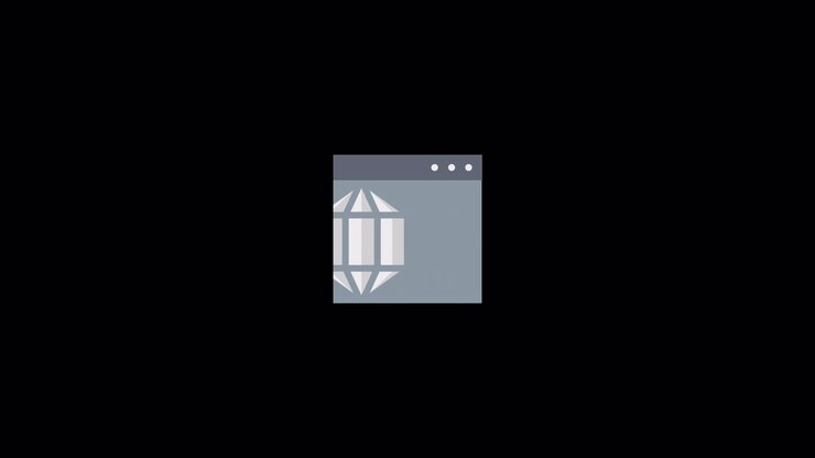 Schone code icoon animatie Alpha