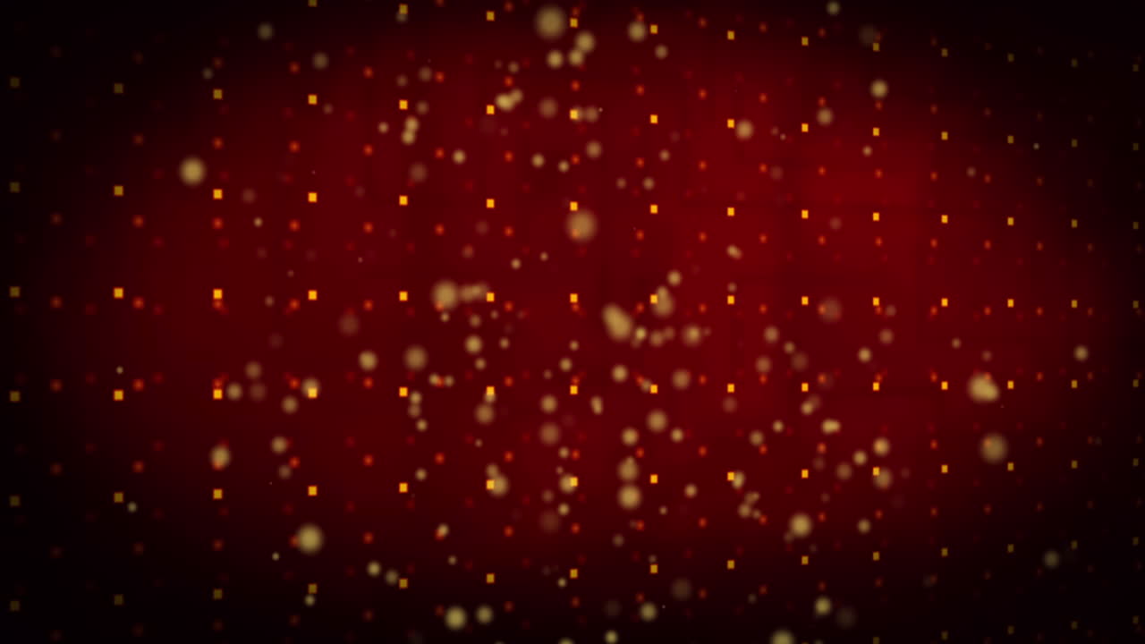 animación de fondo rojo con puntos en movimiento