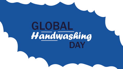 campaña mundial de letras para el día del lavado de manos