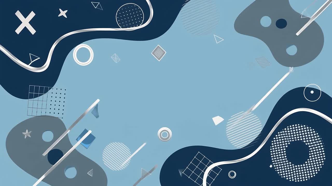 Dynamic Abstract Background with Moving Geometric Shapes