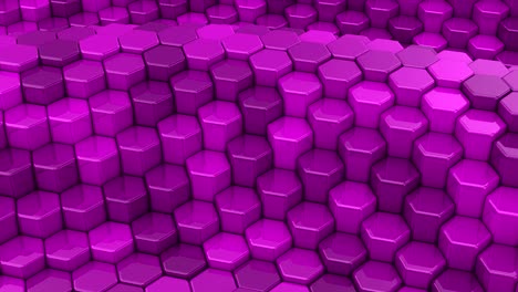 los hexágonos formaron una onda