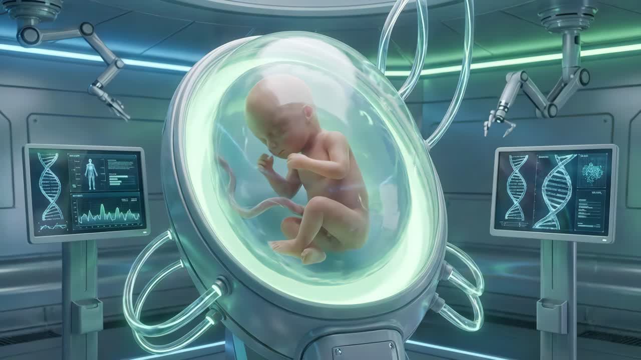 Tecnologia futuristica di utero artificiale