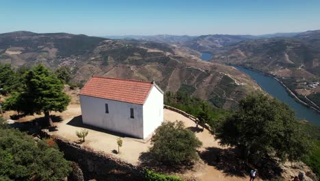 the stunning river douro from galafura viewpoint aerial view