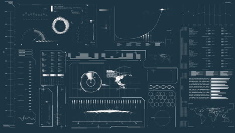 animación del procesamiento de datos y el escaneo en pantalla