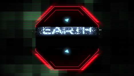 Earth-Day-on-digital-screen-with-HUD-elements