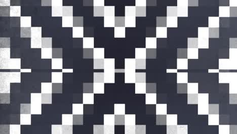 Schwarz-Weiß-Pixelmuster-In-8-Bit-Architektur