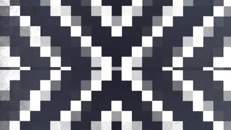 patrón de píxeles en blanco y negro en una arquitectura de 8 bits.