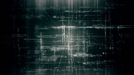 simulación de datos de matriz futurista