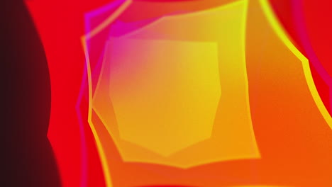 multicolour 4k looping gradient background with subtle movement, square red and yellow shapes with black background.