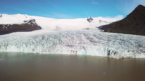 冰川vatnajökull在冰島的fjallsárlón (fjallasárlón) 冰川附近, 顯示全球暖化和氣候變化 3