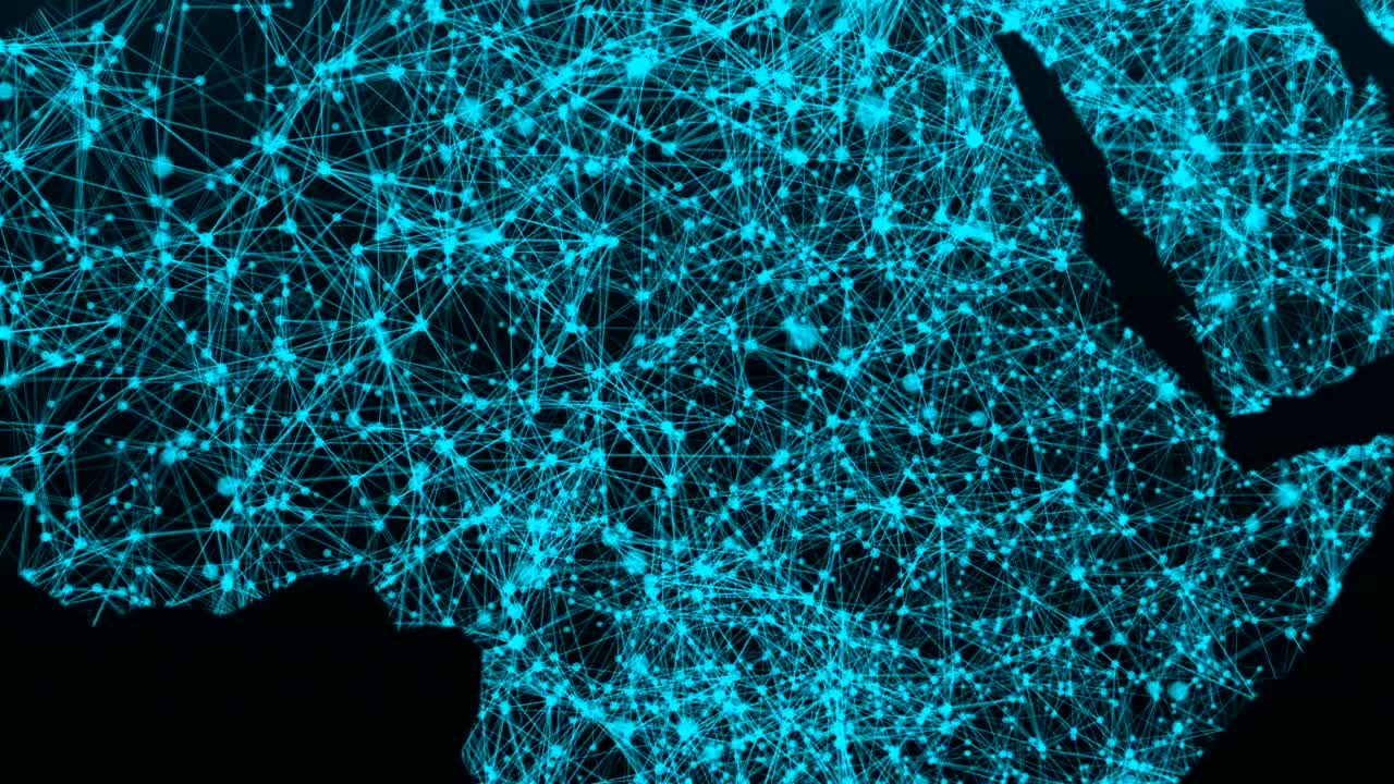 World map network. Connection dots background