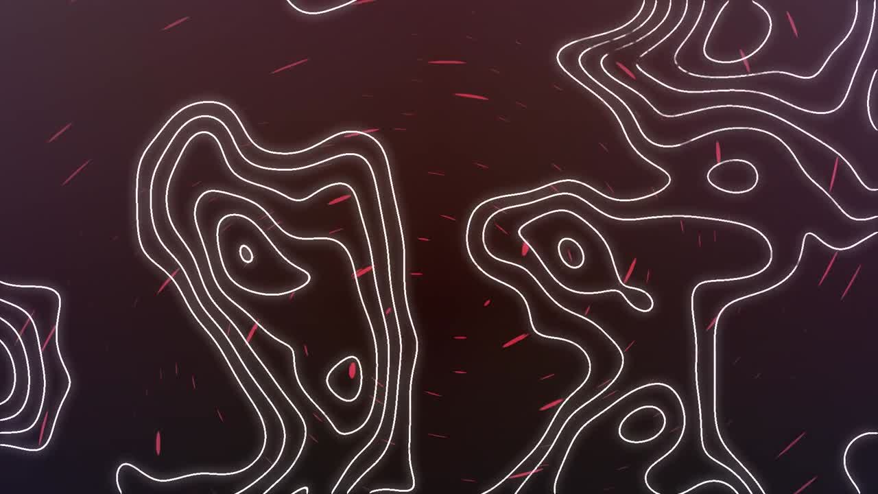 animación de líneas blancas sobre fondo púrpura