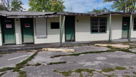 abandoned and dilapidated motel