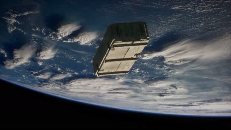 old-wood-box-on-Earth-orbit