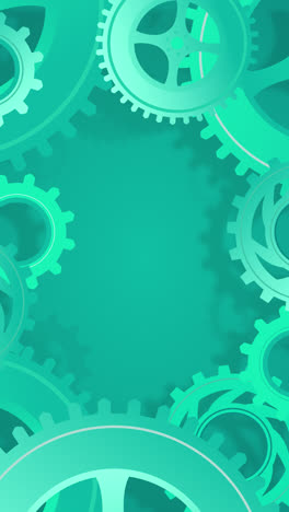 mint green gears background