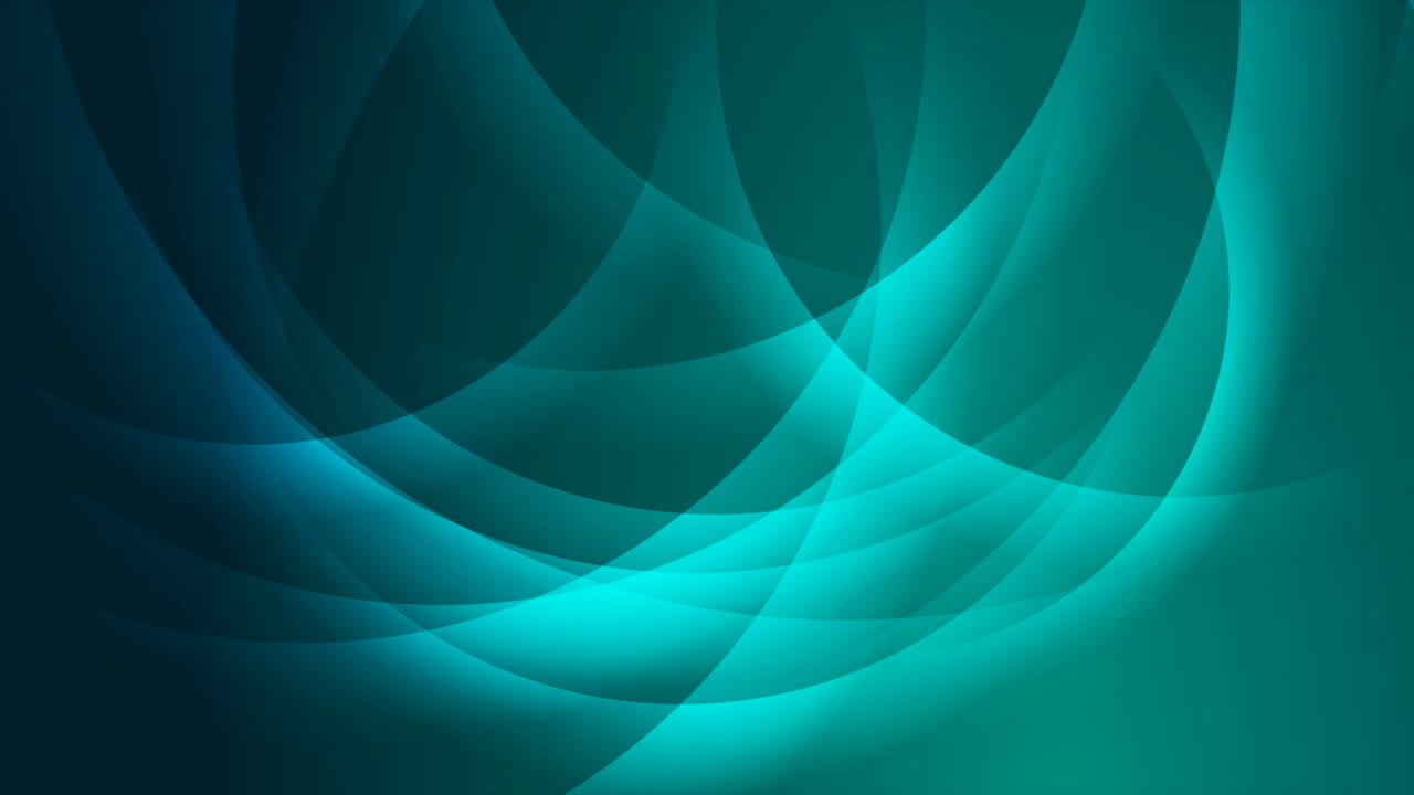 Cyan shiny technology motion background with abstract waves
