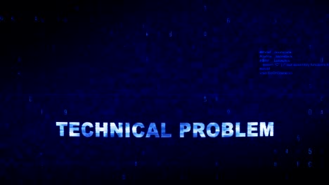 technical problem  text digital noise twitch glitch distortion effect error loop animation.