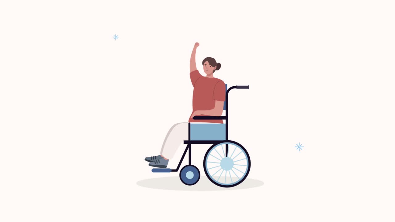 disabled person in wheelchair protesting