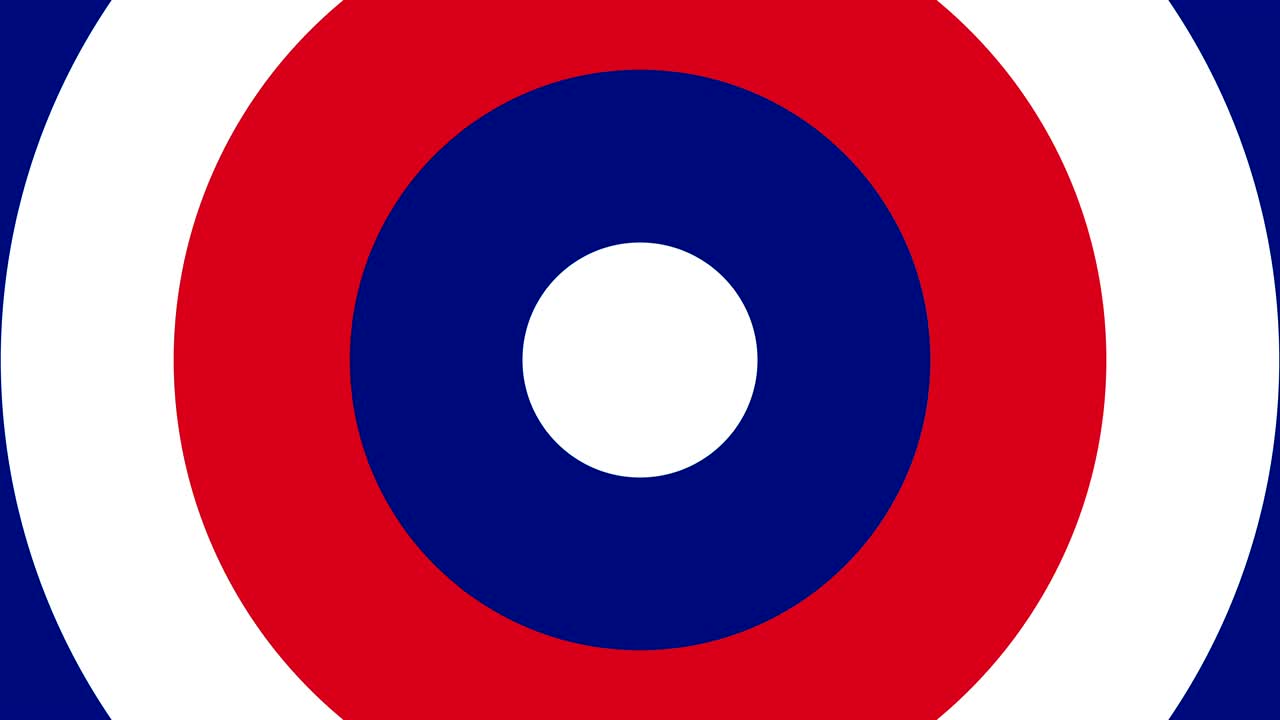 영국 발 색상: 성장하는 원, 애니메이션, 원활한 루프, 스 비디오, 4k