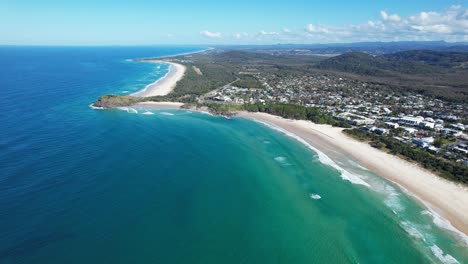 cabarita beach town is in northeastern new south wales, australia