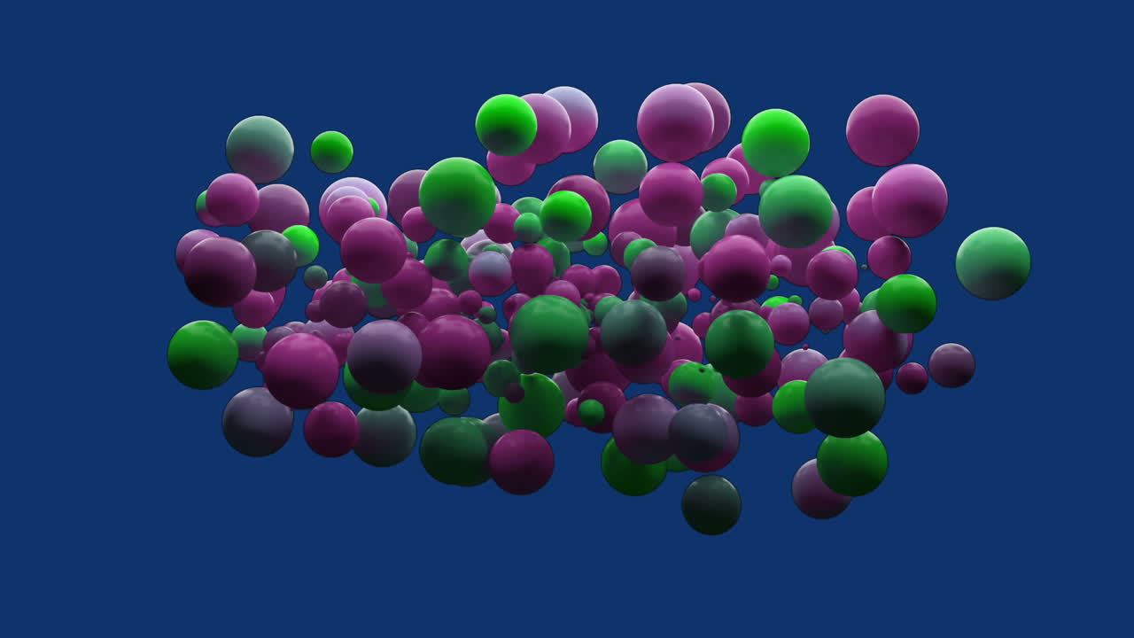 Digitally generated video of bubbles