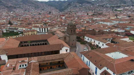 coricancha - temple of the sun in santo domingo plaza in cusco, peru