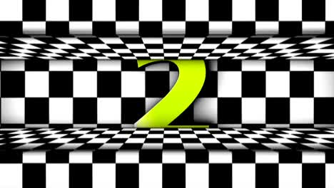 gran premio, carreras, ganador, pantalla verde vacía y animación de cuenta atrás en la puerta de las damas, bucle