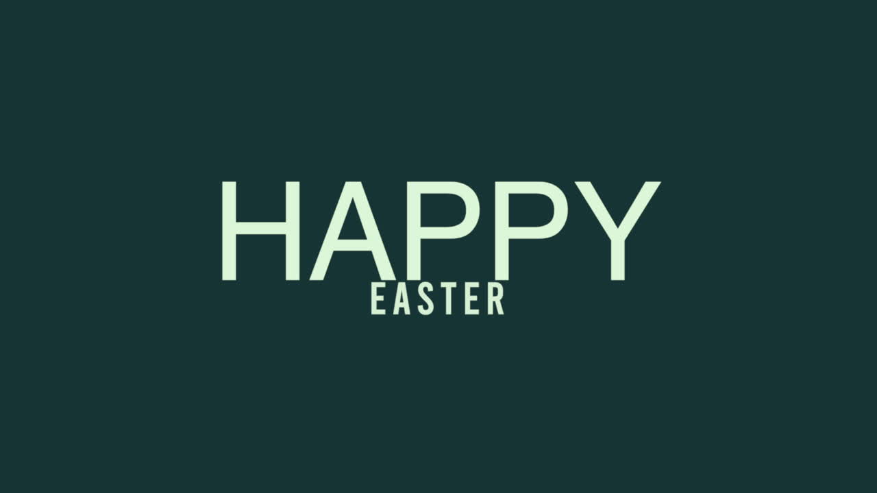 Semplice augurio di Pasqua "Buona Pasqua" in lettere verdi su sfondo nero