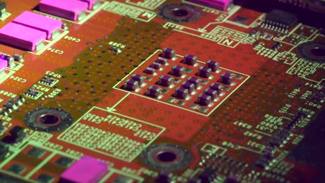 Rotating-Around-Elements-of-a-Brightly-Coloured-Circuit-Board