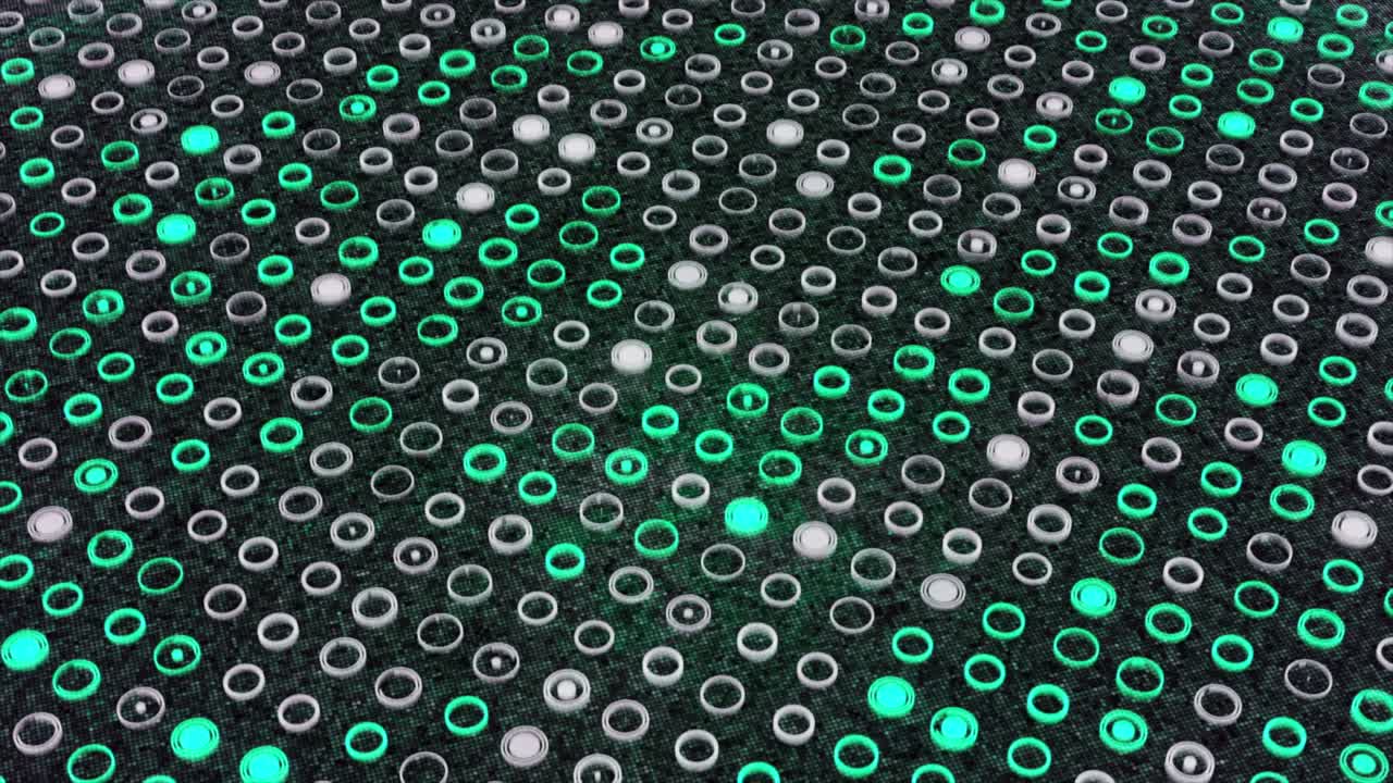 Abstract Futuristic Pattern with Glowing Circles