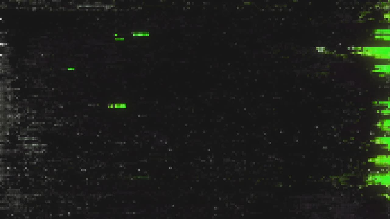 diseño único abstracto animación digital ruido de píxeles error de fallo daño de video