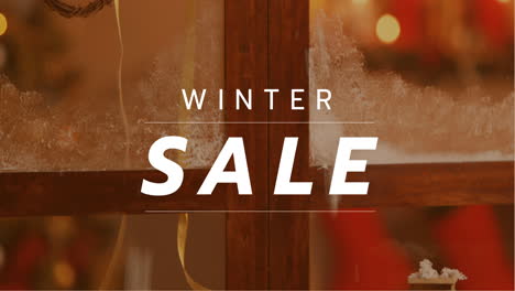video generado digitalmente de la venta de invierno 4k