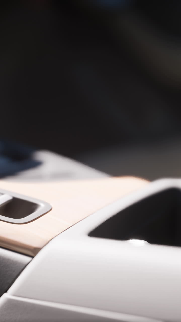 interior de automóviles modernos de lujo negro