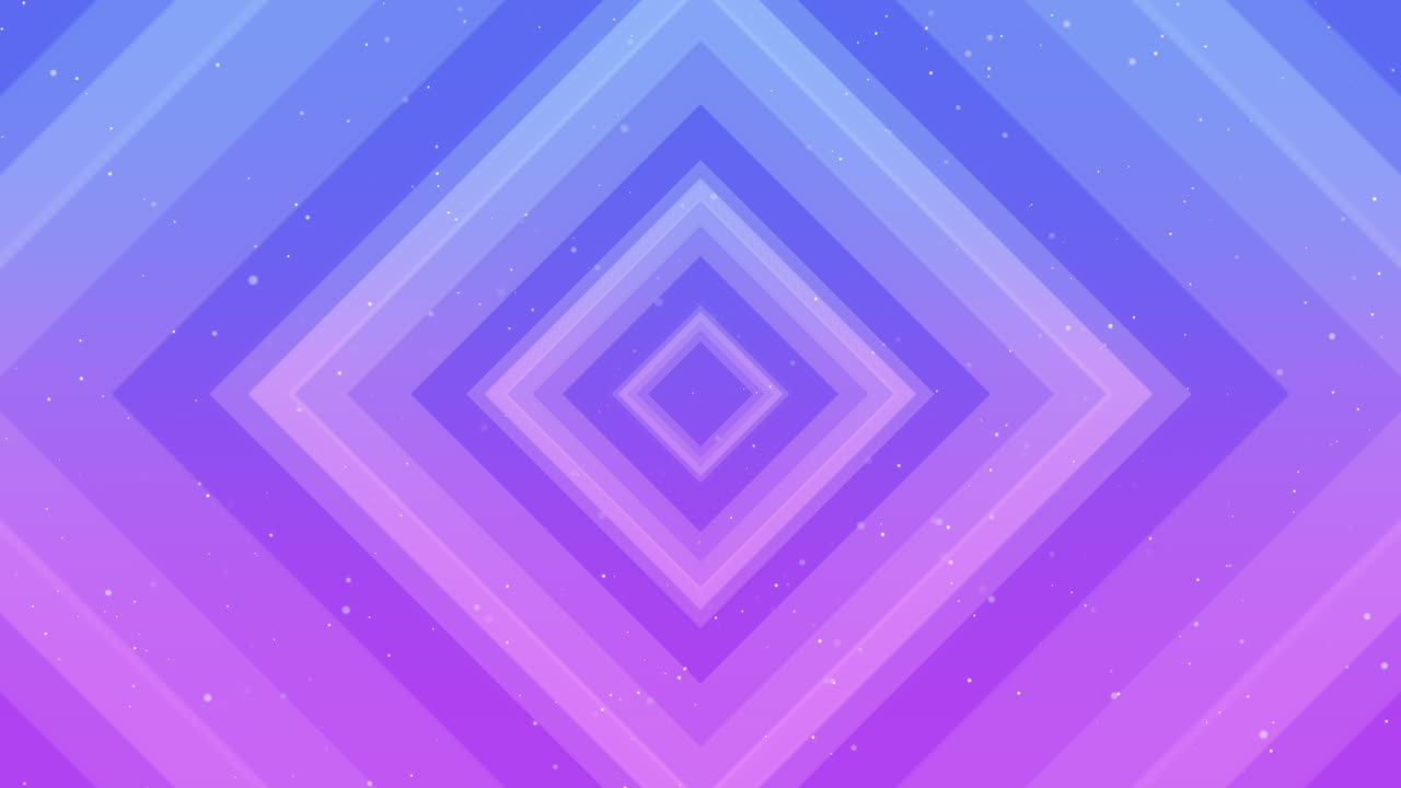 별이 빛나는 은하에서 모션 다채로운 사각형