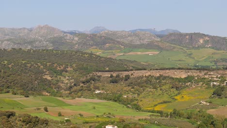 view across ronda spanish countryside