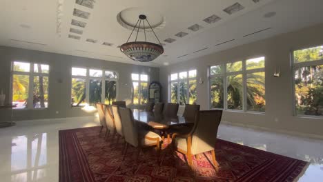 interior of a luxury house, dinning room