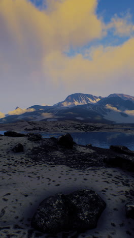 stunning mountain landscape with a lake