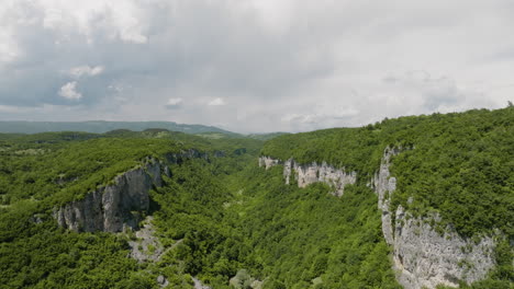 Gran-Fisura-Del-Cañón-Arbolado-En-El-Verde-Paisaje-Boscoso-De-Georgia