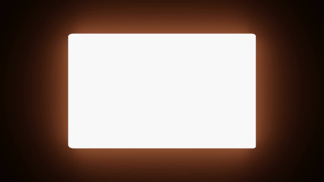 추상적인 기술 빛나는 빈 led 스크린 애니메이션 배경 3d 렌더링