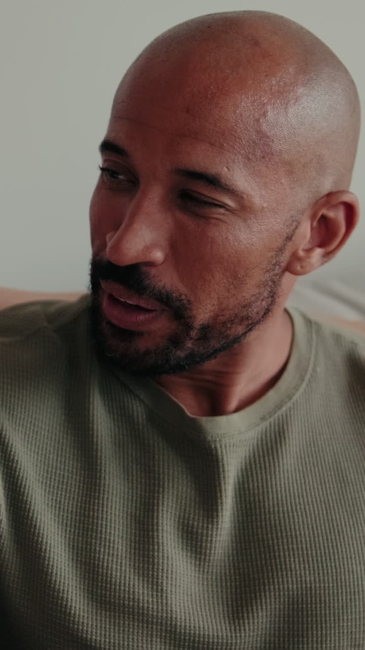 Happy Couple Talking at Home